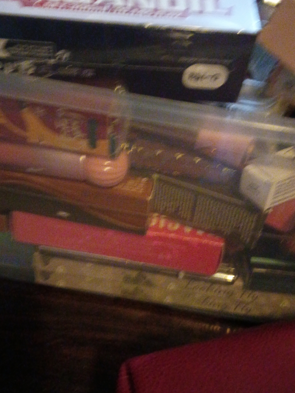 Assorted Pink and Brown Makeup Cases